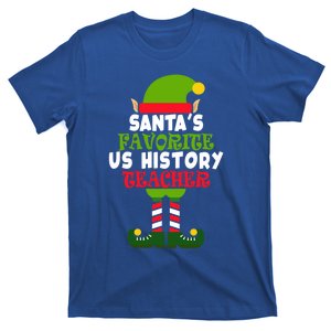 SantaS Favorite Us History Teacher Funny Christmas Vacation Meaningful Gift T-Shirt