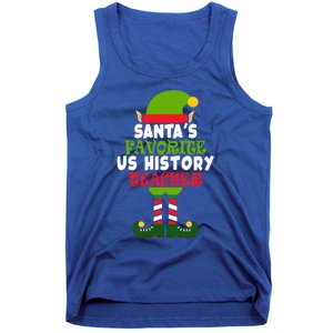 SantaS Favorite Us History Teacher Funny Christmas Vacation Meaningful Gift Tank Top