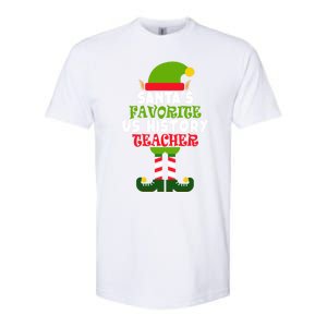 SantaS Favorite Us History Teacher Funny Christmas Vacation Meaningful Gift Softstyle CVC T-Shirt