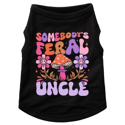 Somebody's Feral Uncle Groovy For Cool Uncle Gift For Uncle Doggie Tank