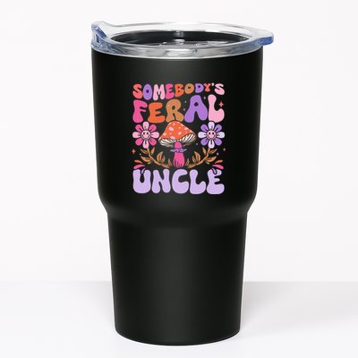 Somebody's Feral Uncle Groovy For Cool Uncle Gift For Uncle Tumbler