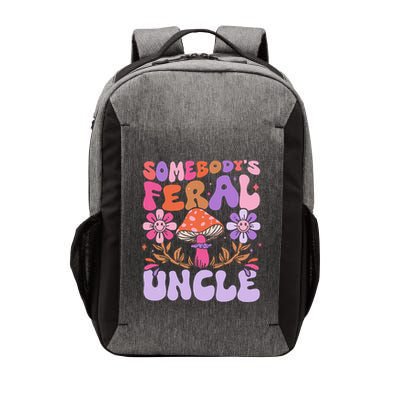 Somebody's Feral Uncle Groovy For Cool Uncle Gift For Uncle Vector Backpack