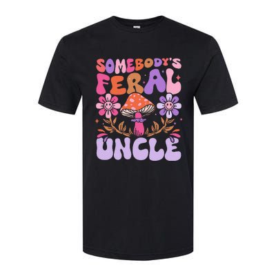 Somebody's Feral Uncle Groovy For Cool Uncle Gift For Uncle Softstyle® CVC T-Shirt