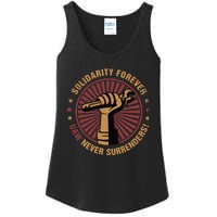 Solidarity Forever UAW Never Surrender UAW Union Strong Ladies Essential Tank