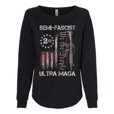 Semi Fascist Ultra Maga Political Humor Biden Quotes US Flag Womens California Wash Sweatshirt