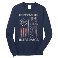 Semi Fascist Ultra Maga Political Humor Biden Quotes US Flag Long Sleeve Shirt