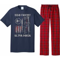 Semi Fascist Ultra Maga Political Humor Biden Quotes US Flag Pajama Set