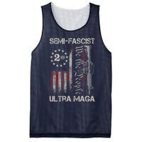 Semi Fascist Ultra Maga Political Humor Biden Quotes US Flag Mesh Reversible Basketball Jersey Tank