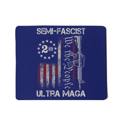 Semi Fascist Ultra Maga Political Humor Biden Quotes US Flag Mousepad