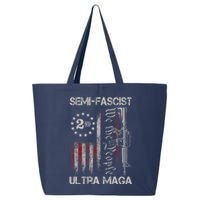 Semi Fascist Ultra Maga Political Humor Biden Quotes US Flag 25L Jumbo Tote