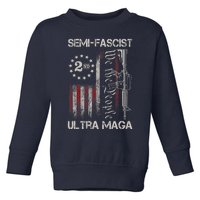 Semi Fascist Ultra Maga Political Humor Biden Quotes US Flag Toddler Sweatshirt