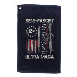 Semi Fascist Ultra Maga Political Humor Biden Quotes US Flag Platinum Collection Golf Towel