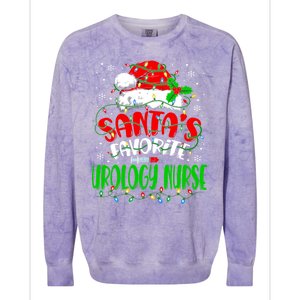 Santa Favorite Urology Nurse Christmas Urologist Nurse Gift Colorblast Crewneck Sweatshirt