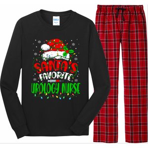 Santa Favorite Urology Nurse Christmas Urologist Nurse Gift Long Sleeve Pajama Set