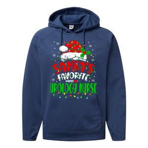 Santa Favorite Urology Nurse Christmas Urologist Nurse Gift Performance Fleece Hoodie