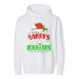 Santa Favorite Urology Nurse Christmas Urologist Nurse Gift Garment-Dyed Fleece Hoodie