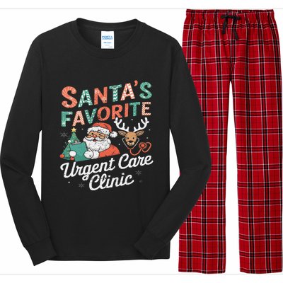 SantaS Favorite Urgent Care Clinic Christmas Long Sleeve Pajama Set