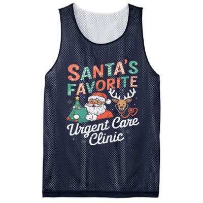 SantaS Favorite Urgent Care Clinic Christmas Mesh Reversible Basketball Jersey Tank