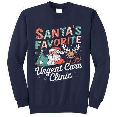 SantaS Favorite Urgent Care Clinic Christmas Tall Sweatshirt