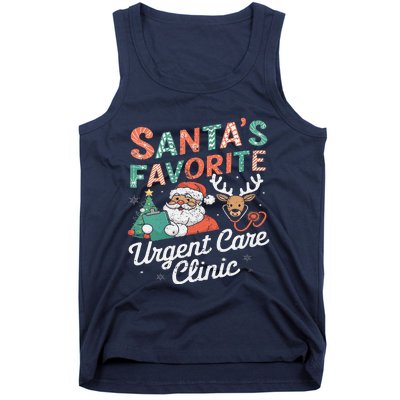 SantaS Favorite Urgent Care Clinic Christmas Tank Top