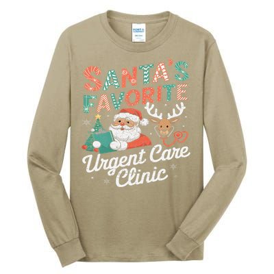 SantaS Favorite Urgent Care Clinic Christmas Tall Long Sleeve T-Shirt