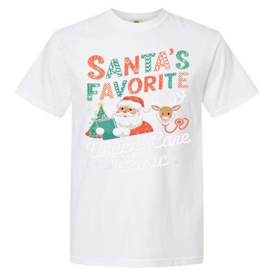 SantaS Favorite Urgent Care Clinic Christmas Garment-Dyed Heavyweight T-Shirt