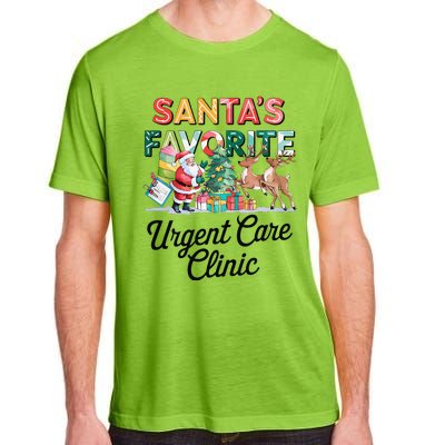 SantaS Favorite Urgent Care Clinic Merry Christmas Adult ChromaSoft Performance T-Shirt