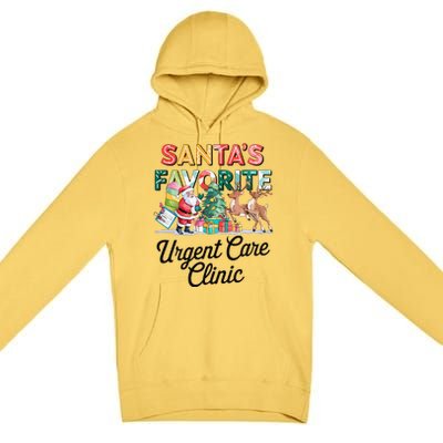 SantaS Favorite Urgent Care Clinic Merry Christmas Premium Pullover Hoodie