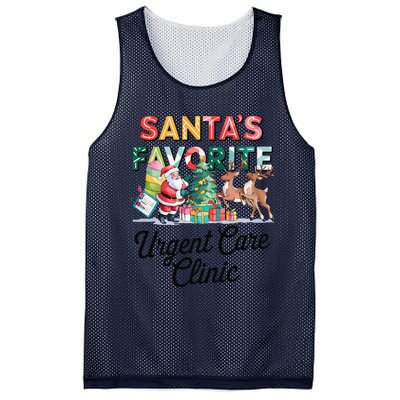 SantaS Favorite Urgent Care Clinic Merry Christmas Mesh Reversible Basketball Jersey Tank