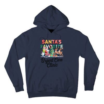 SantaS Favorite Urgent Care Clinic Merry Christmas Tall Hoodie