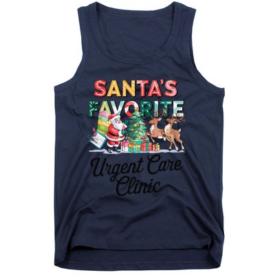 SantaS Favorite Urgent Care Clinic Merry Christmas Tank Top