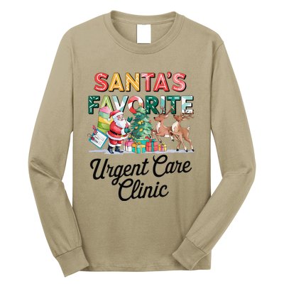 SantaS Favorite Urgent Care Clinic Merry Christmas Long Sleeve Shirt