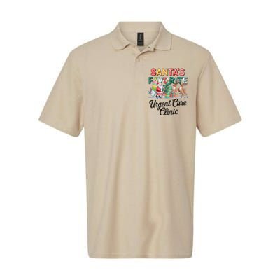 SantaS Favorite Urgent Care Clinic Merry Christmas Softstyle Adult Sport Polo