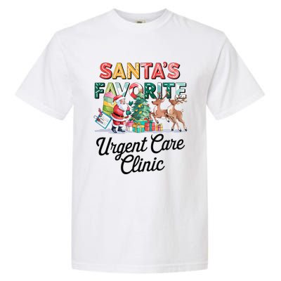 SantaS Favorite Urgent Care Clinic Merry Christmas Garment-Dyed Heavyweight T-Shirt