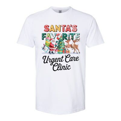 SantaS Favorite Urgent Care Clinic Merry Christmas Softstyle CVC T-Shirt