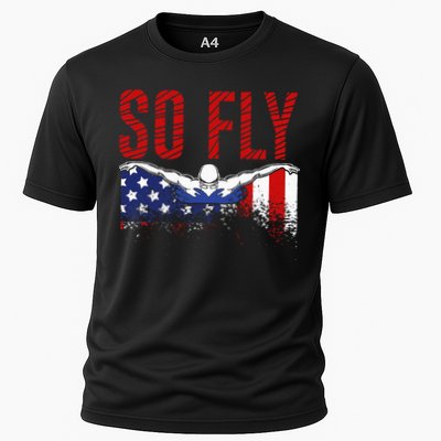 So Fly USA Swimming Team Sports Athlete US Swim Aquatic Performance Shirt