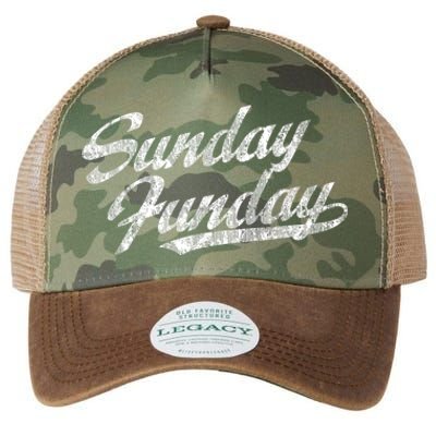 Sunday Funday Vintage Fun Day Sports Design Tee Legacy Tie Dye Trucker Hat