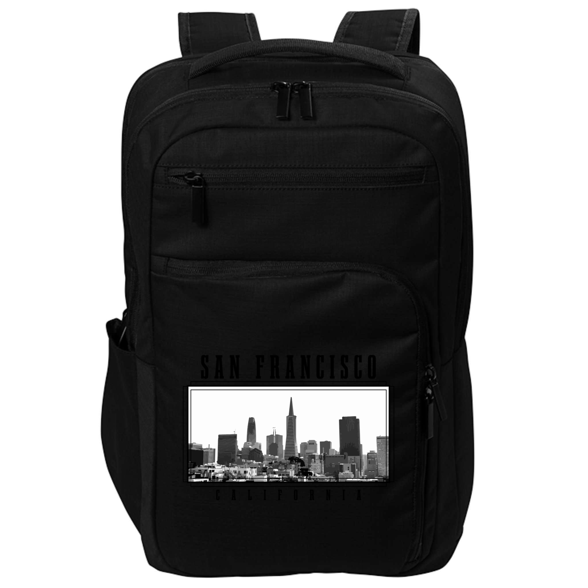 San Francisco Vintage Skyline California San Francisco Gift Impact Tech Backpack
