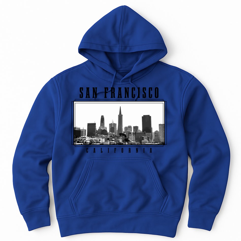 San Francisco Vintage Skyline California San Francisco Gift Hoodie