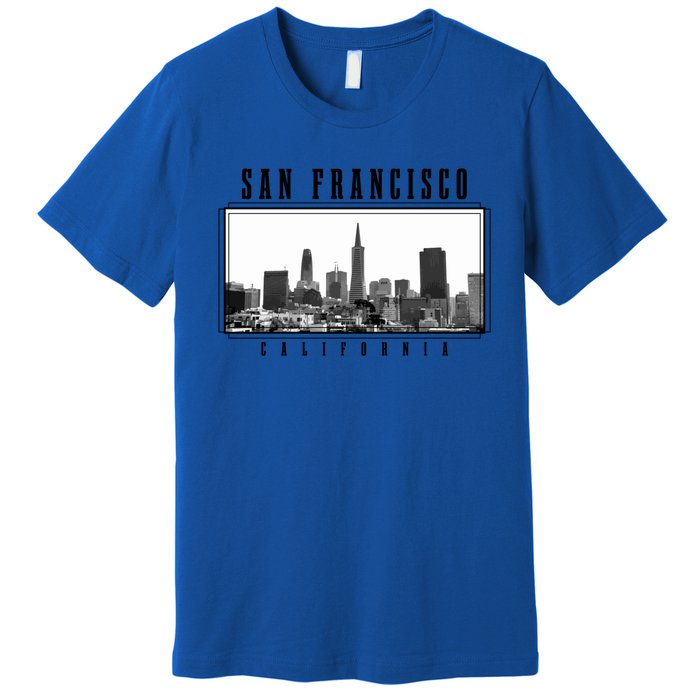 San Francisco Vintage Skyline California San Francisco Gift Premium T-Shirt