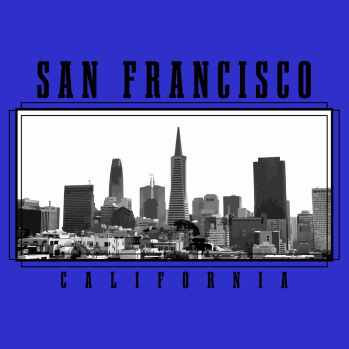 San Francisco Vintage Skyline California San Francisco Gift Womens Tank Top