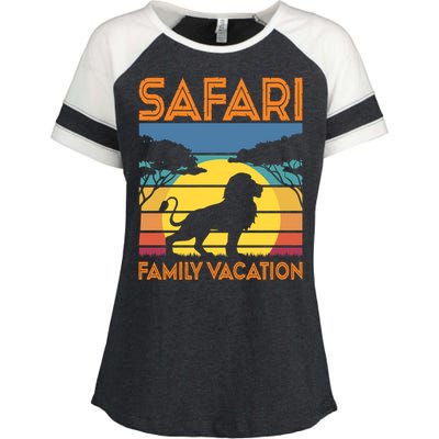 Safari Family Vacation Gift Enza Ladies Jersey Colorblock Tee