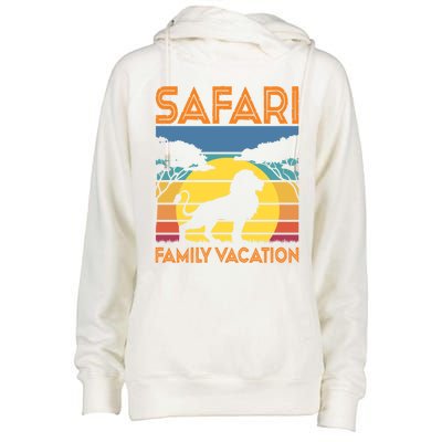 Safari Family Vacation Gift Womens Funnel Neck Pullover Hood