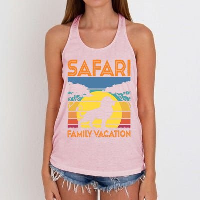 Safari Family Vacation Gift Women's Knotted Racerback Tank