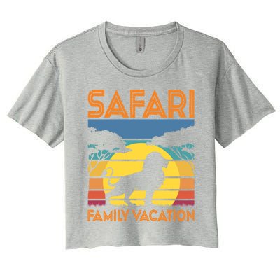 Safari Family Vacation Gift Women's Crop Top Tee