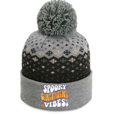 Spooky Friend Vibes Halloween Gift The Baniff Cuffed Pom Beanie