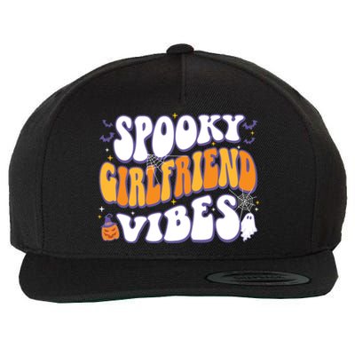 Spooky Friend Vibes Halloween Gift Wool Snapback Cap