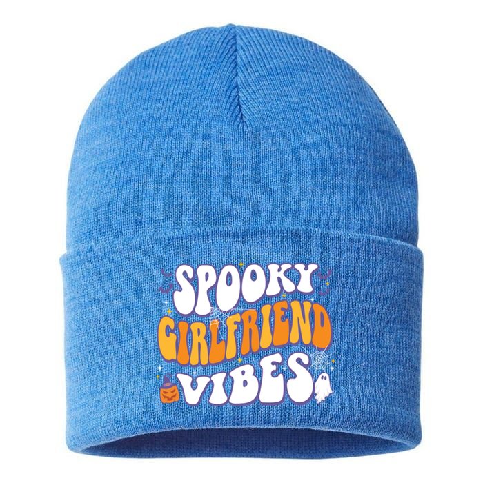 Spooky Friend Vibes Halloween Gift Sustainable Knit Beanie