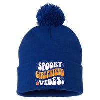 Spooky Friend Vibes Halloween Gift Pom Pom 12in Knit Beanie