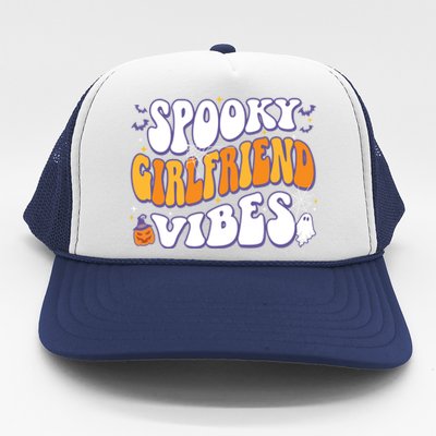 Spooky Friend Vibes Halloween Gift Trucker Hat